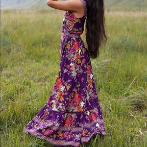 Tulle and Batiste Lola Maxi Dress Plum Size Small